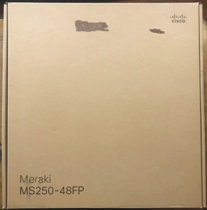 Meraki MS250-48FP MS250-48FP-HW PoE+ 4x10G SFP+ Switch NEW, 1 PSU, Unclaimed - Picture 1 of 4