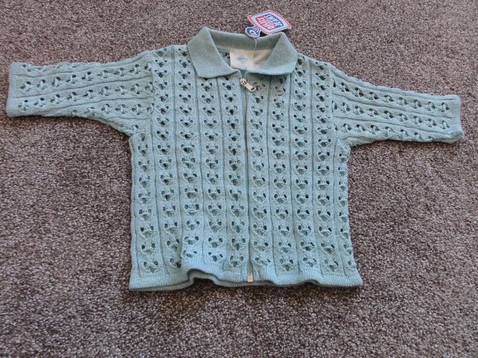 NUEVO CÁRDIGAN SUÉTER PRIMAVERA VERANO CREMALLERA AZUL ACEITOSO BEBÉ TALLA 74 (9 MESES) Foto 1 de 4
