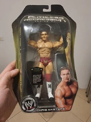 Action figure Chris Masters autografata WWE Wrestling Jakks Pacific - Immagine 1 di 4