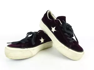 Converse All Stars Damen Chucks Sneaker Gr. 37,5 lila Samtoptik (16263) - Bild 1 von 7