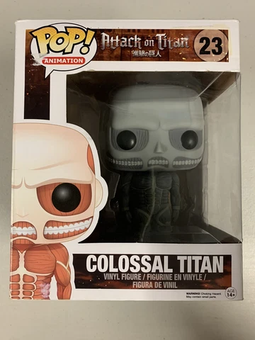 Colossal Titan (Black & White) 23 - Attack on Titan ~ Funko Pop Vinyl ~ RARE Cover
