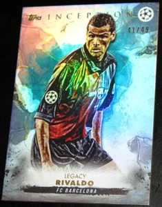 2022-23 Topps Inception UEFA Club Rivaldo Legacy BLUE # 41/49 FC Barcelona 2023 - Picture 1 of 2