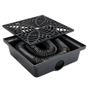 Vinyl Catch Basin Downspout Stealth Drain 12In Extension Kit Low Profile Design - Picture 1 of 12