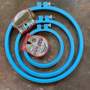 Susan Bates Deluxe Luxite Embroidery Hoop Super Grip 8” 6” 4” Lot Of 3 NOS - Picture 1 of 6