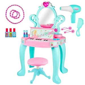 Play Vanity Sets for Girls | Toddler Makeup Vanity Playset with Mirror and Ma... - Picture 1 of 7