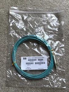 HP 5m Multi Mode Om3 LC/LC Fiber Channel Cable AJ836-63002 491026-001 NEW - Picture 1 of 3