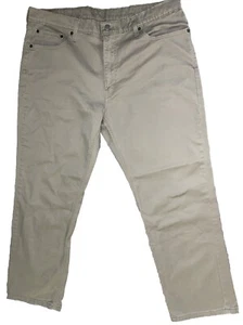 Levis Pants Mens 38 x 30 Beige 5-Pocket Denim 541 Athletic Fit Tapered Leg Jeans - Picture 1 of 7