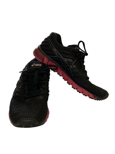 Scarpe sneaker da corsa Asics Gel Quantum 180 uomo taglia 7 5 nere rosse NO SOLETTE