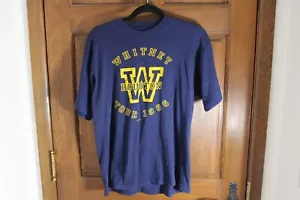 Camiseta De Colección Whitney Houston Tour 1986 Azul Puntada Única LEER - Imagen 1 de 4