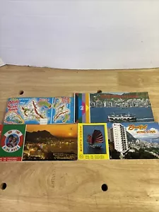 4 Vintage Beautiful HONG KONG & HONOLULU Postcard Books Unused, 4" X 6" - Picture 1 of 11