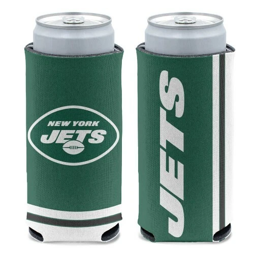 NEW YORK JETS 12 0Z SELTZER SLIM CAN COOZIE KOOZIE COOLER HOLDER NFL LICENSED - Image 1 of 1