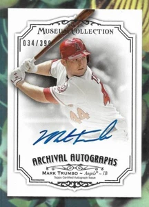 MARK TRUMBO 2012 TOPPS MUSEUM AUTOGRAPH AUTO CARD #'D /399 MLB ANGELS!! - Picture 1 of 2
