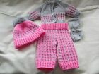 Dolls Clothes (knitted) to fit 14/16 inch Doll