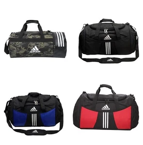 Adidas Duffel Bag Football Gym Sports Holdall Bags Black Multicolor - Picture 1 of 8