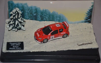 SAICO / HACHETTE - PEUGEOT 206 WRC 2003 - RALLYE de MONTE CARLO DIORAMA - TOTAL Foto 1 de 4