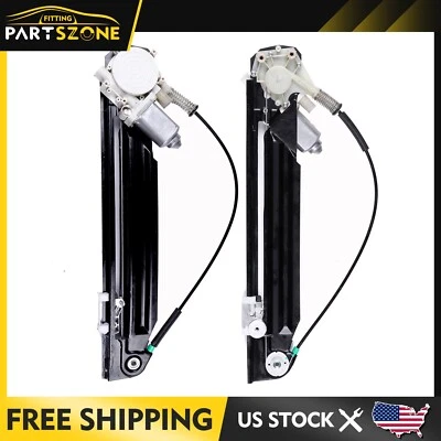 Par de reguladores de ventana eléctrica trasera para BMW M5 540i 530i 525i 2001-2003 con motor Foto 1 de 4