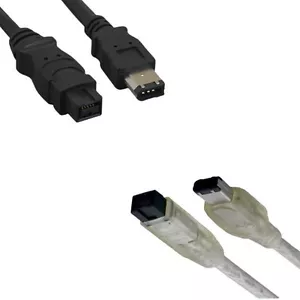 3Ft,6Ft,10Ft 9 to 6 Pin IEEE-1394b 1394a FIREWIRE 400/800 iLINK Cable PC MAC DV - Picture 1 of 6