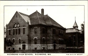VISTA DE POSTAL ANTIGUA DE ESCUELA SECUNDARIA RICHMOND MISSOURI - Imagen 1 de 2