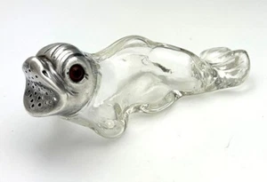 Austrian Sterling Silver and Glass SEAL FORM Sugar Shaker - Picture 1 of 10