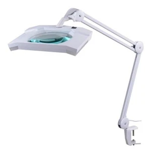 Semplix LED Lupen-Tischleuchte 3D weiß Linse 189 x 157 mm / Tischklemme dimmbar - Bild 1 von 5