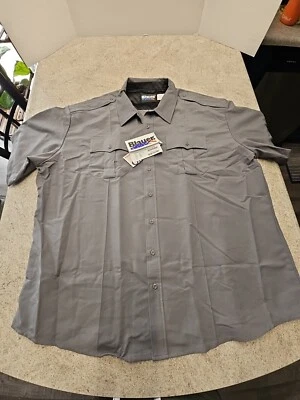 Camisa táctica azul de manga corta gris para hombre talla 3X nueva con etiquetas Foto 1 de 4
