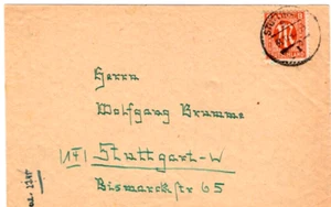 Bizone carta local STUTTGART con 5z como EF; 31 - 12 - 45 - Imagen 1 de 1