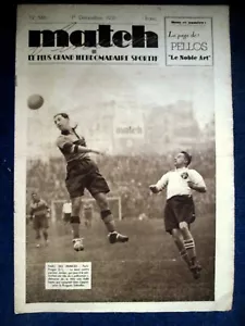 MATCH Intran #546 Sport FOOTBALL Paris Prague Coupe de France BOXE Pellos 1936 ! - Foto 1 di 1