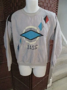 Vintage 90s Sergio Valente Sweatshirt Natural Basic Cycle Size Adult Large - Bild 1 von 9