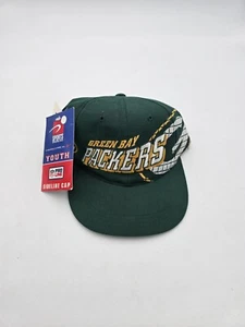 Vtg Green Bay Packers Sports Specialties Grid Snapback Hat NFL Pro Line Yout - Picture 1 of 8