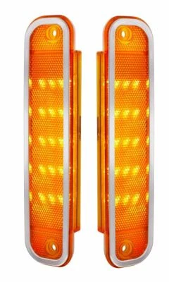 Juego de luces LED delanteras ámbar United Pacific para camioneta Chevy y GMC 1973-1980 Foto 1 de 4