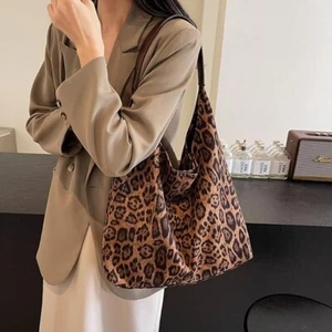 Faux Suede Bags for Women Suede Bag Shoulder Bag Magnetic Closure Retro Handbag - Picture 1 of 4