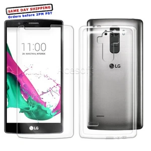 Easy to Install Anti-Strike Screen Protector + TPU Case for Ting LG G4 Cellphone - Picture 1 of 1