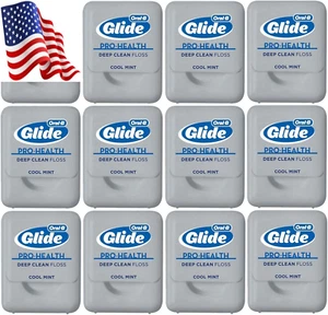 Deep Clean Zahnseide Cool Mint 4M (4, 3 Yd/Vg) (12er Pack) - Bild 1 von 12