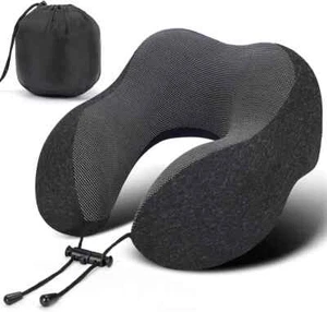 Memory Foam U-Shaped Travel Pillow Neck Support Head Rest Car Plane Soft Cushion - Picture 1 of 7
