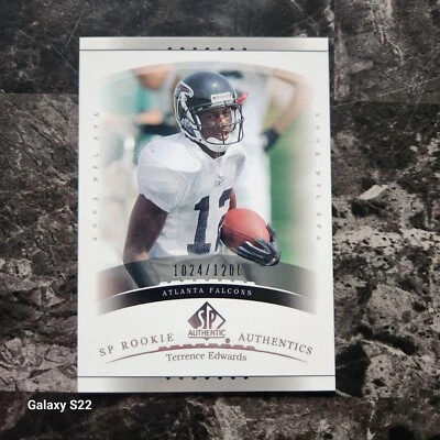 2003 SP AUTHENTIC ROOKIE #171 TERRENCE EDWARDS  1024/1200  - Image 1 of 2