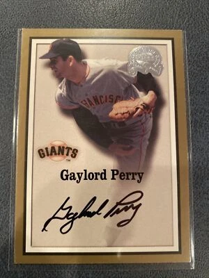Gaylord Perry 2000 Fleer Greats of the Game ON CARD AUTOGRAPH - Image 1 of 2