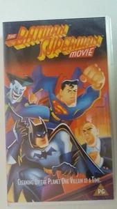 The Batman Superman Movie - VHS Video - # Q. Played once only - Picture 1 of 4