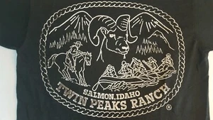 VTG Twin Peaks Ranch T-Shirt Size S Salmon Idaho - Picture 1 of 5
