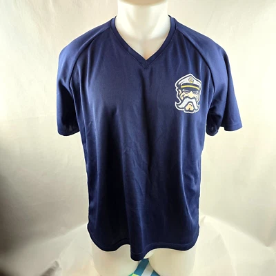 Camiseta Lake County Captains para mujer XL azul cuello en V Bradley 12 béisbol poliéster Foto 1 de 4