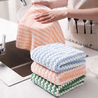 10Pcs Kitchen Cleaning Rag Coral Fleece Dish Washing Cloth Dry And Wet ToweOY