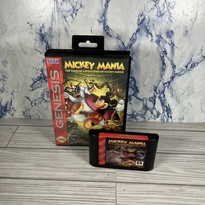 Mickey Mania: The Timeless Adventures Of Mickey Mouse For Sega Genesis With Case - Picture 1 of 7