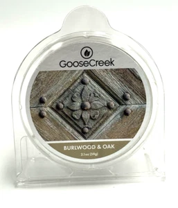 Goose Creek Wax Melts - Burlwood & Oak (2.1 oz) NEW Warm Elegant Woods Scent - Picture 1 of 2