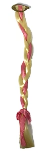 Barbie blonde Zopf Haarverlängerung 8640 Teile rosa Band Clip On Vintage 60er - Bild 1 von 7