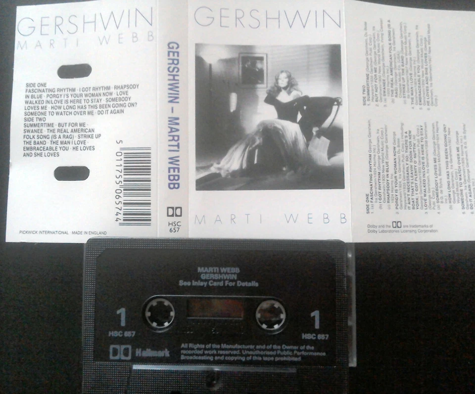 MARTI WEBB - GERSHWIN cassette tape - 1987 - Image 1 of 1