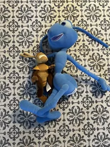 Disney Pixar A Bugs Life Plush Flik and Hopper - Picture 1 of 1