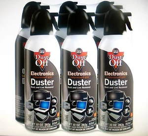 Luft Komputer Tv Komprimiert 6 Cans Duster 355ml Dust Off Notebook Tastatur - Bild 1 von 4