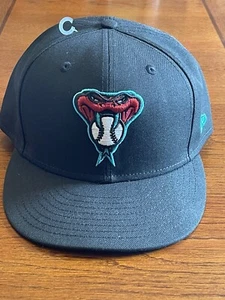 MLB Arizona Diamondbacks Snake 59FIFTY Men's Fitted New Era Hat Cap 5950 Black 8 - Picture 1 of 8