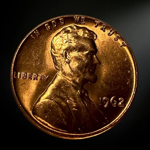 1962 P Lincoln Memorial Penny Brilliant Uncirculated (BU) GEM Cover