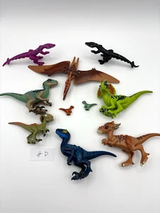 LEGO Jurassic Park World Dinosaur lot of 10 Pterodactyl Raptor Dilophosaurus #D - Picture 1 of 1