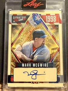 2025 Leaf Seasons Of The Sun Mark McGwire Autograph Signature 6/6 - Picture 1 of 3